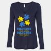 Women's Flowy Long Sleeve V-Neck Tee Thumbnail