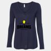 Women's Flowy Long Sleeve V-Neck Tee Thumbnail