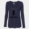 Women's Flowy Long Sleeve V-Neck Tee Thumbnail