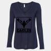 Women's Flowy Long Sleeve V-Neck Tee Thumbnail