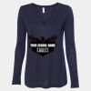 Women's Flowy Long Sleeve V-Neck Tee Thumbnail