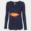 Women's Flowy Long Sleeve V-Neck Tee Thumbnail