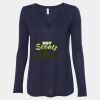 Women's Flowy Long Sleeve V-Neck Tee Thumbnail