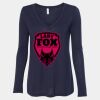 Women's Flowy Long Sleeve V-Neck Tee Thumbnail