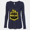 Women's Flowy Long Sleeve V-Neck Tee Thumbnail