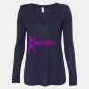 Women's Flowy Long Sleeve V-Neck Tee Thumbnail