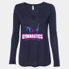 Women's Flowy Long Sleeve V-Neck Tee Thumbnail