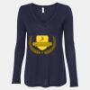 Women's Flowy Long Sleeve V-Neck Tee Thumbnail