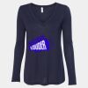 Women's Flowy Long Sleeve V-Neck Tee Thumbnail