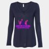 Women's Flowy Long Sleeve V-Neck Tee Thumbnail