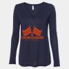 Women's Flowy Long Sleeve V-Neck Tee Thumbnail