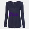 Women's Flowy Long Sleeve V-Neck Tee Thumbnail