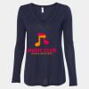 Women's Flowy Long Sleeve V-Neck Tee Thumbnail