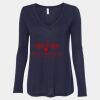 Women's Flowy Long Sleeve V-Neck Tee Thumbnail