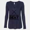 Women's Flowy Long Sleeve V-Neck Tee Thumbnail