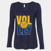 Women's Flowy Long Sleeve V-Neck Tee Thumbnail