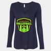 Women's Flowy Long Sleeve V-Neck Tee Thumbnail