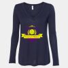 Women's Flowy Long Sleeve V-Neck Tee Thumbnail