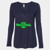 Women's Flowy Long Sleeve V-Neck Tee Thumbnail