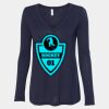 Women's Flowy Long Sleeve V-Neck Tee Thumbnail