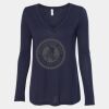 Women's Flowy Long Sleeve V-Neck Tee Thumbnail