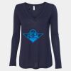 Women's Flowy Long Sleeve V-Neck Tee Thumbnail