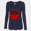 Women's Flowy Long Sleeve V-Neck Tee Thumbnail