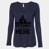 Women's Flowy Long Sleeve V-Neck Tee Thumbnail