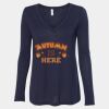 Women's Flowy Long Sleeve V-Neck Tee Thumbnail
