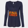 Women's Flowy Long Sleeve V-Neck Tee Thumbnail
