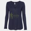 Women's Flowy Long Sleeve V-Neck Tee Thumbnail