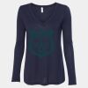 Women's Flowy Long Sleeve V-Neck Tee Thumbnail
