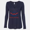 Women's Flowy Long Sleeve V-Neck Tee Thumbnail