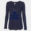 Women's Flowy Long Sleeve V-Neck Tee Thumbnail