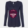 Women's Flowy Long Sleeve V-Neck Tee Thumbnail