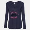 Women's Flowy Long Sleeve V-Neck Tee Thumbnail