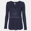 Women's Flowy Long Sleeve V-Neck Tee Thumbnail