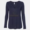 Women's Flowy Long Sleeve V-Neck Tee Thumbnail