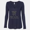 Women's Flowy Long Sleeve V-Neck Tee Thumbnail