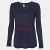 Women's Flowy Long Sleeve V-Neck Tee Thumbnail