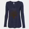 Women's Flowy Long Sleeve V-Neck Tee Thumbnail