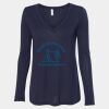 Women's Flowy Long Sleeve V-Neck Tee Thumbnail