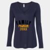 Women's Flowy Long Sleeve V-Neck Tee Thumbnail