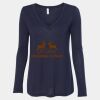 Women's Flowy Long Sleeve V-Neck Tee Thumbnail