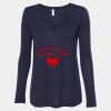 Women's Flowy Long Sleeve V-Neck Tee Thumbnail