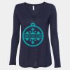 Women's Flowy Long Sleeve V-Neck Tee Thumbnail