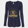 Women's Flowy Long Sleeve V-Neck Tee Thumbnail