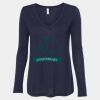 Women's Flowy Long Sleeve V-Neck Tee Thumbnail