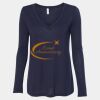 Women's Flowy Long Sleeve V-Neck Tee Thumbnail