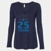 Women's Flowy Long Sleeve V-Neck Tee Thumbnail